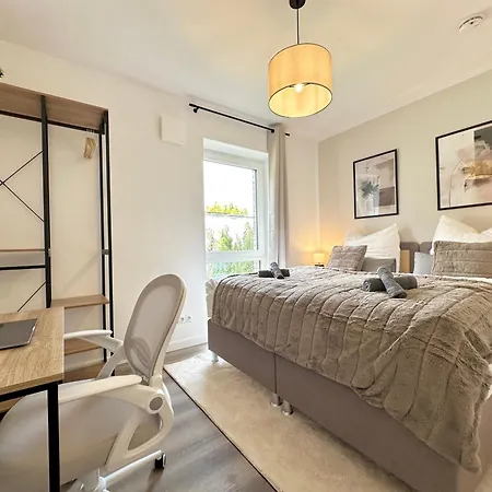 Aparthotel Harmony Homes - Naehe Bahnhof - Terasse - Smart-tv - Naehe Hamburg & Flughafen *